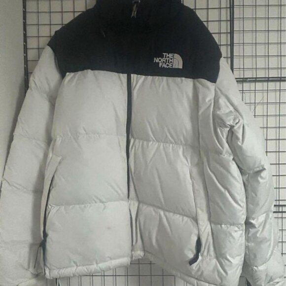 {Black and White 1996 Nuptse Puffer Jacket} - Picture 2 of 6